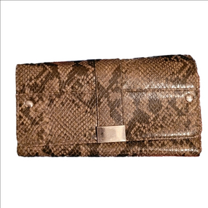 Faux Snakeskin Wallet